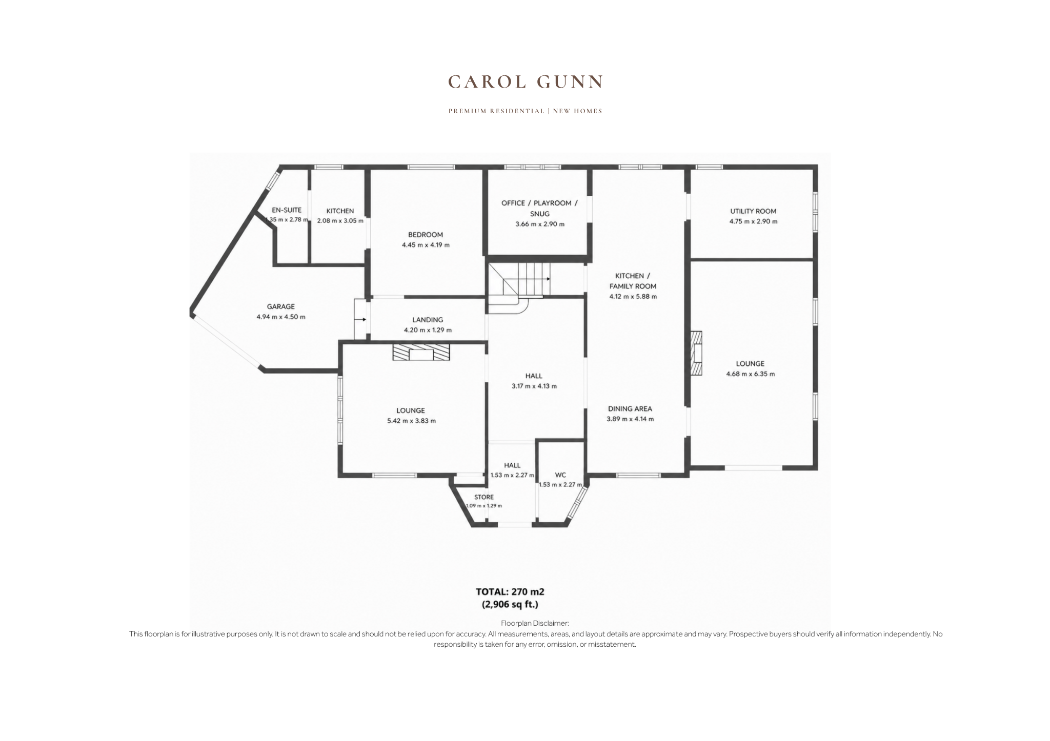 Floor plan (Ground Floor) — Crabtree Green, Collingham